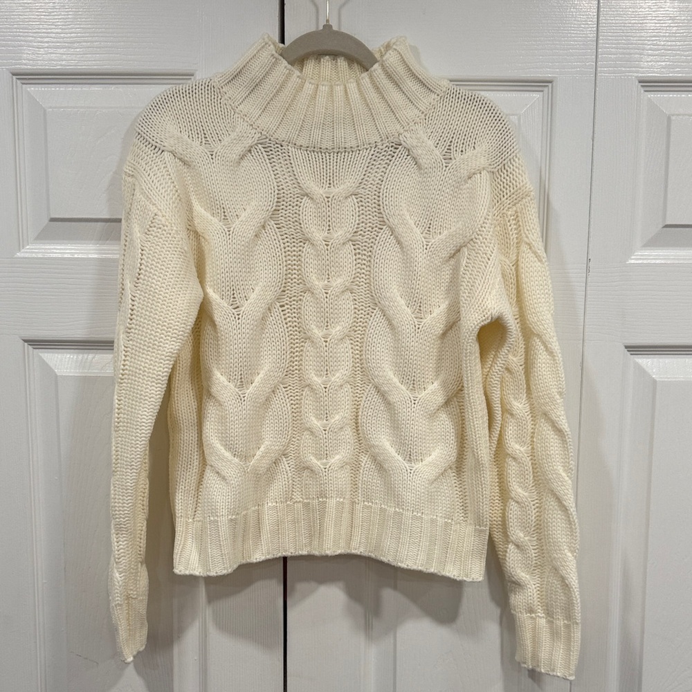 Cozy Cream Cable Knit Sweater